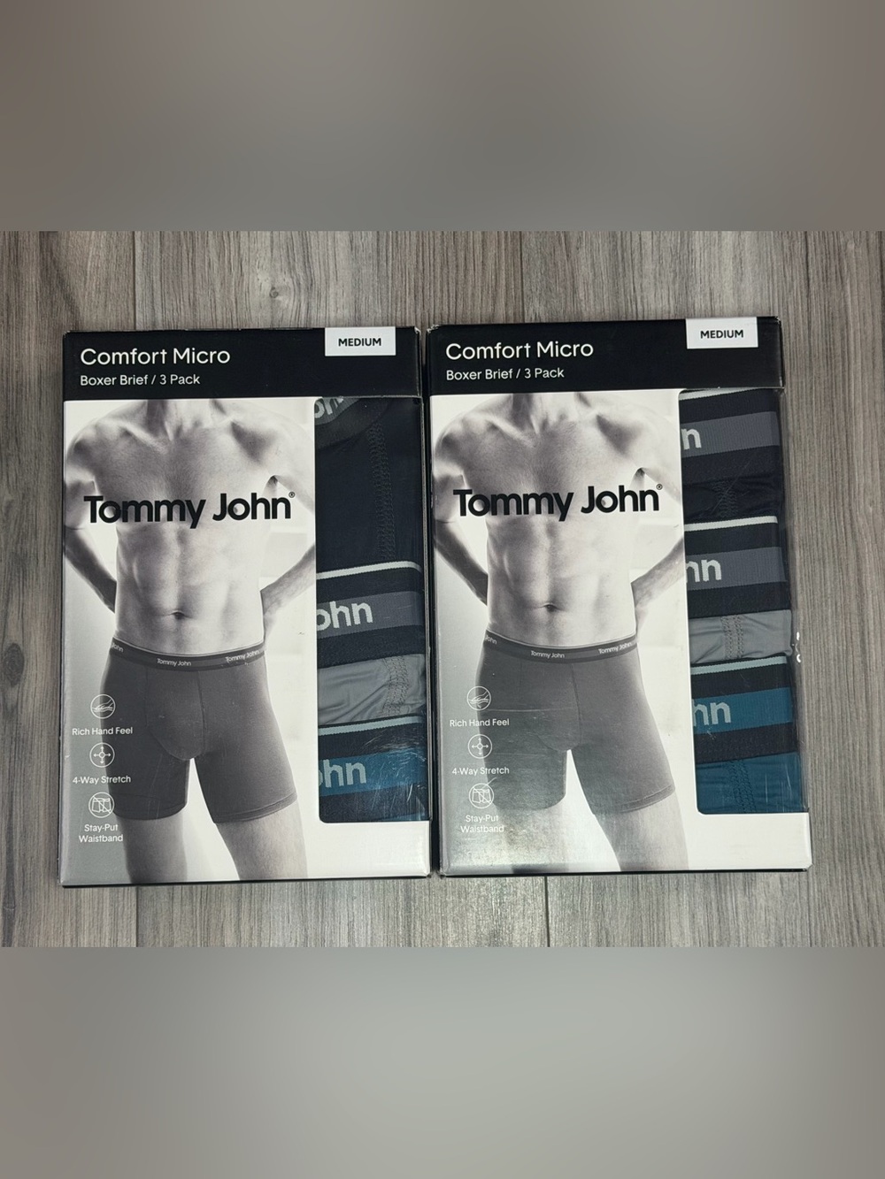 Tommy John Comfort Micro Boxer Briefs 2- 3 Packs 6 Pair Mens Medium 31-34 NEW